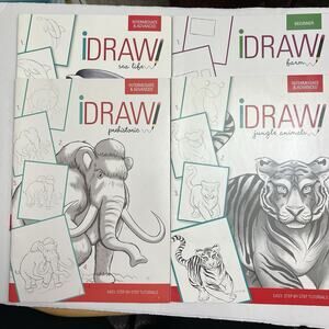 Lot of 4 iDRAW Easy Step By Step Tutorials for Beginners Intermediate Advanced